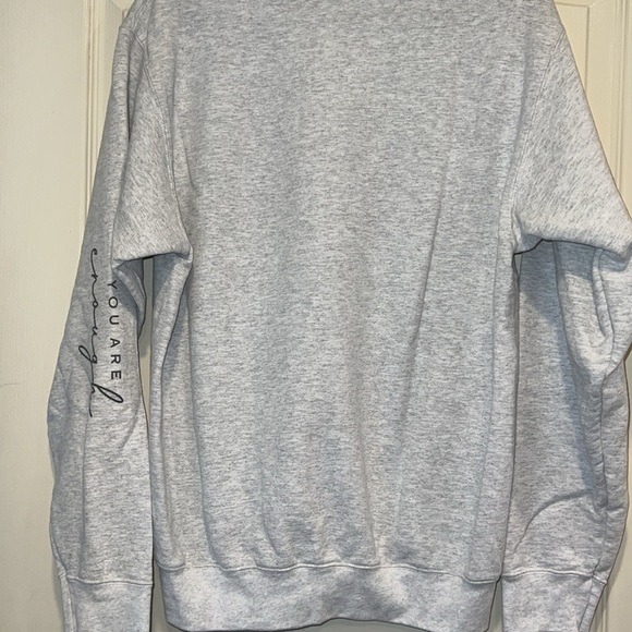 Encouraging Graphic Sweatshirt: “Stop Being So Hard On Yourself” - Picture 5 of 5